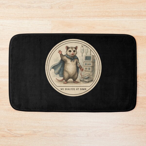 Item preview, We Dialyze At Dawn Funny Dialysis Nurse Opossum Humor designed and sold by BHMARTS.