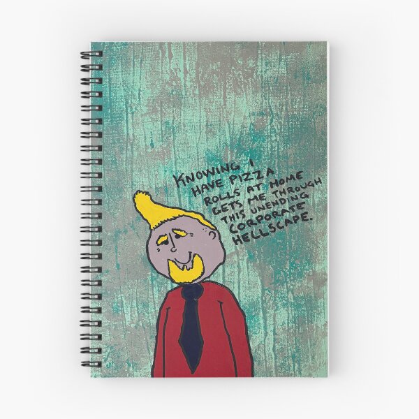Item preview, Knowing I Have Pizza Rolls at Home Gets me Through This Unending Corporate Hellscape / Acrylic Painting designed and sold by YeahWellDesigns.