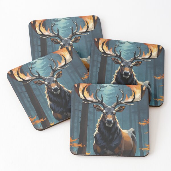 Item preview, Noble Stag in the Mist designed and sold by BubbleCutie.