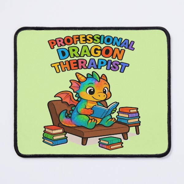Item preview, Professional Dragon Therapist Funny Book Dragon Design designed and sold by BookedAndDesign.