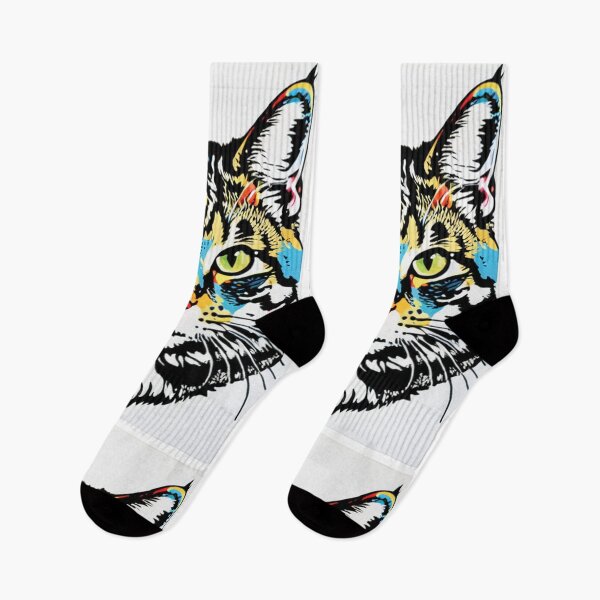 Item preview, Art - Pop Art Cat, Urban and Colorful Style designed and sold by DoodyPets.