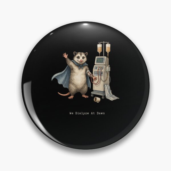 Item preview, We Dialyze At Dawn Funny Dialysis Nurse Opossum Humor designed and sold by BHMARTS.