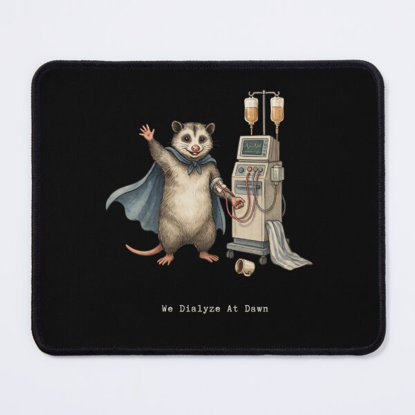Item preview, We Dialyze At Dawn Funny Dialysis Nurse Opossum Humor designed and sold by BHMARTS.