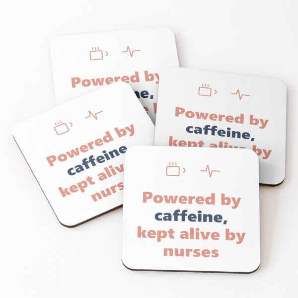 Item preview, Funny Nurse Shirt - Caffeine Powered - Nurse Week Gift- Light Edition designed and sold by Harlo.co.
