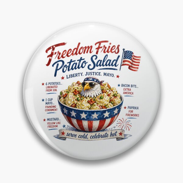Item preview, Freedom Fries Potato Salad 4th of July Recipe designed and sold by MysticalSVK.