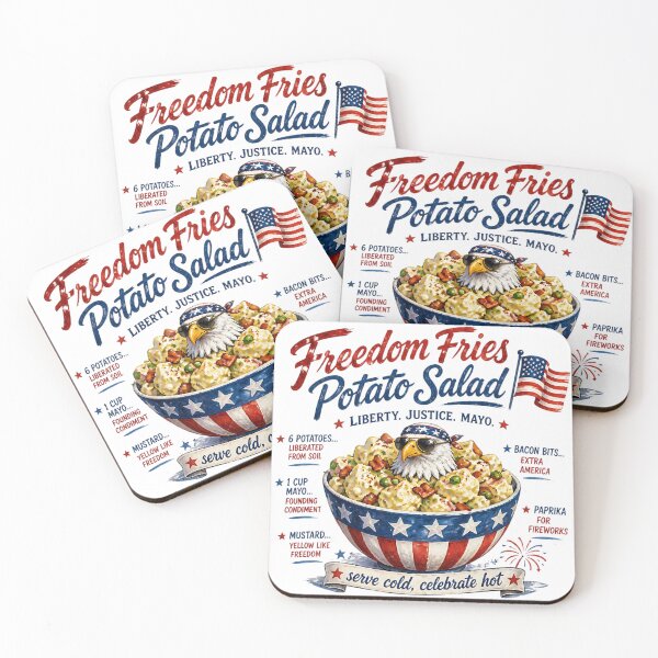 Item preview, Freedom Fries Potato Salad 4th of July Recipe designed and sold by MysticalSVK.