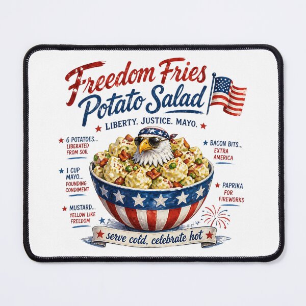 Item preview, Freedom Fries Potato Salad 4th of July Recipe designed and sold by MysticalSVK.