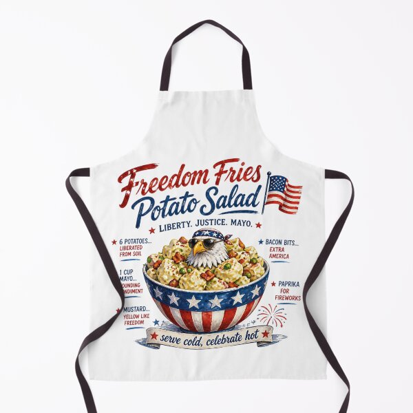 Item preview, Freedom Fries Potato Salad 4th of July Recipe designed and sold by MysticalSVK.