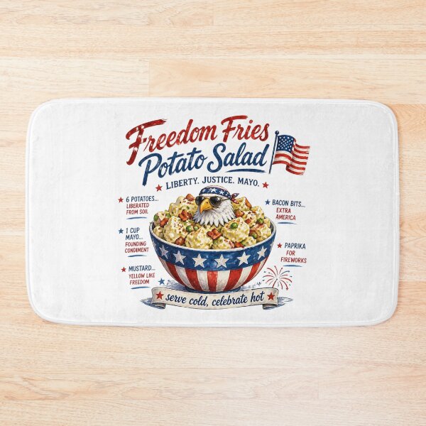 Item preview, Freedom Fries Potato Salad 4th of July Recipe designed and sold by MysticalSVK.
