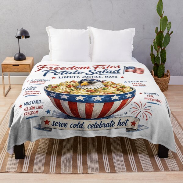 Item preview, Freedom Fries Potato Salad 4th of July Recipe designed and sold by MysticalSVK.