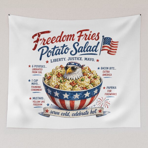 Item preview, Freedom Fries Potato Salad 4th of July Recipe designed and sold by MysticalSVK.