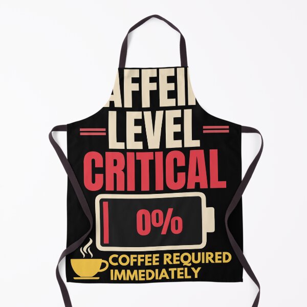 Item preview, Caffeine Level Critical Funny Coffee Lover Warning T-Shirt designed and sold by Uvclick.