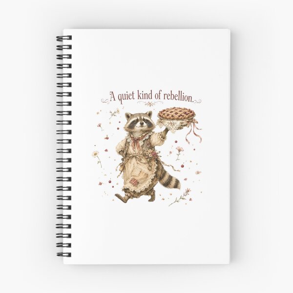 Item preview, A Quiet Kind Of Rebellion Raccoon Baking Cottagecore designed and sold by AQUILAKREO.
