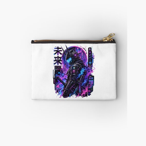 Item preview, Cyberpunk Samurai Neon Warrior | Futuristic Japanese Robot Ronin Art designed and sold by MaynyStudio.