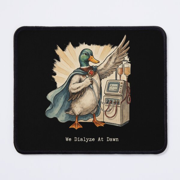 Item preview, We Dialyze At Dawn Funny Dialysis Nurse Duck Humor designed and sold by BHMARTS.