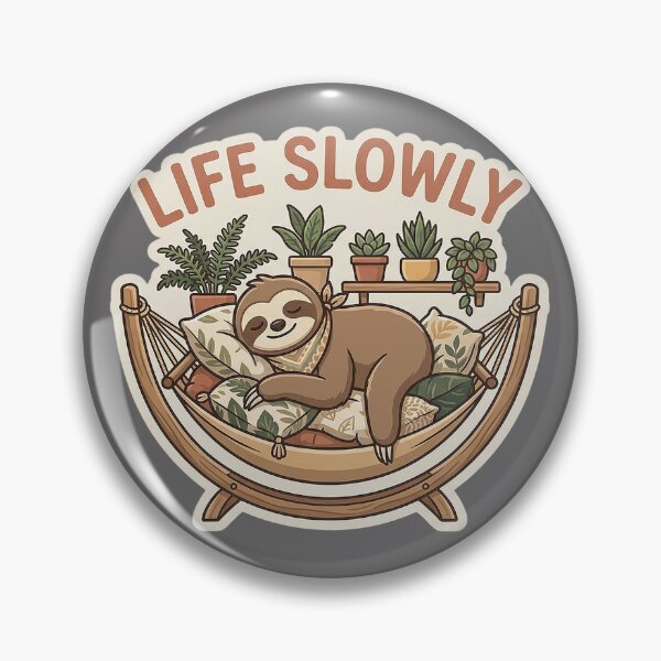 Item preview, Life Slowly: Relaxing Sloth. designed and sold by Endless7Art.