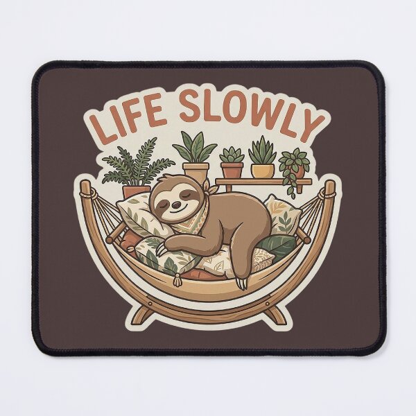 Item preview, Life Slowly: Relaxing Sloth. designed and sold by Endless7Art.