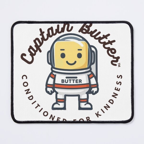 Item preview, Captain Butter Astronaut — Cute Food Character Kids Art | Conditioned For Kindness designed and sold by monolithstudio.