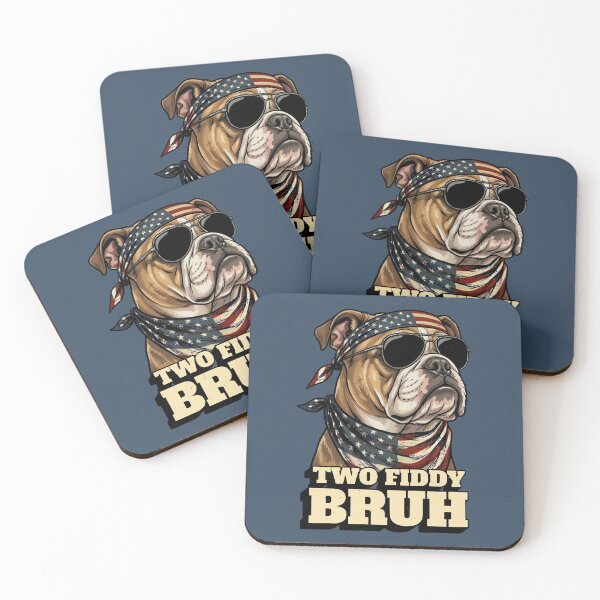 Item preview, Cool Bulldog Two Fiddy Bruh American Flag Dog designed and sold by d247.