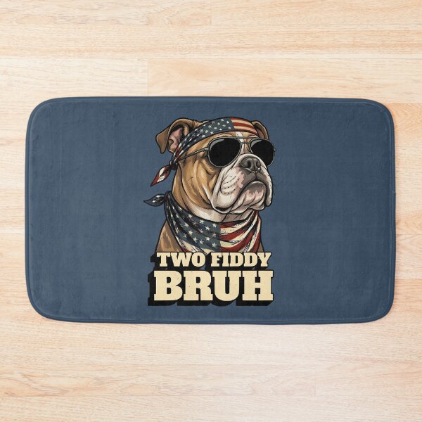 Item preview, Cool Bulldog Two Fiddy Bruh American Flag Dog designed and sold by d247.