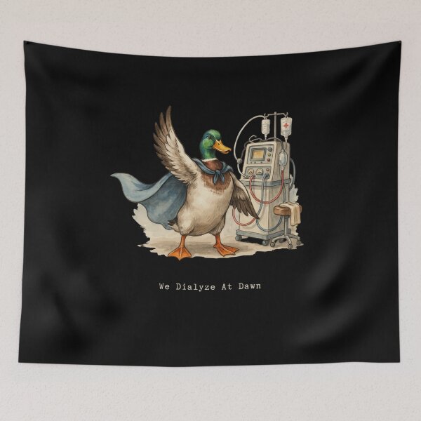 Item preview, We Dialyze At Dawn Funny Dialysis Nurse Duck Humor designed and sold by BHMARTS.
