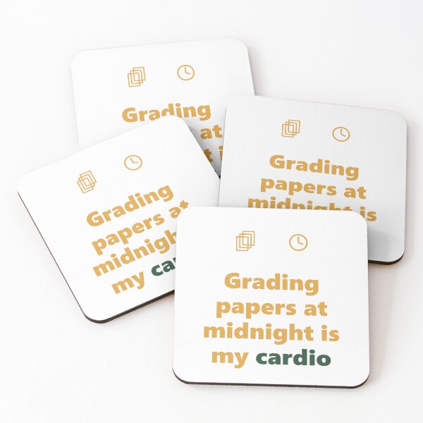 Item preview, Funny Teacher Shirt - Grading Is My Cardio - Gift- Light Edition designed and sold by Harlo.co.