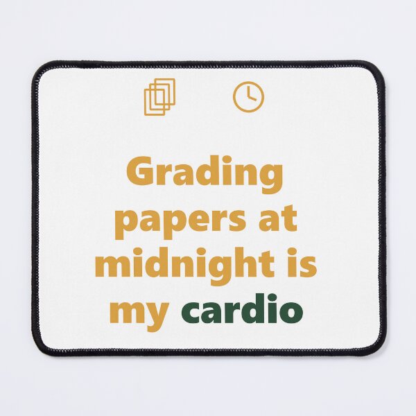 Item preview, Funny Teacher Shirt - Grading Is My Cardio - Gift- Light Edition designed and sold by Harlo.co.