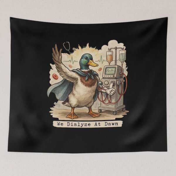 Item preview, We Dialyze At Dawn Funny Dialysis Nurse Duck Humor designed and sold by BHMARTS.