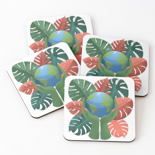 Item preview, Save the Planet Earth Day Monstera Leaves Art designed and sold by Luna-Flow.