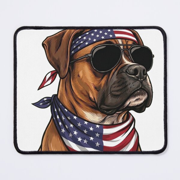 Item preview, Two Fiddy Bruh Boxer Dog American Flag Sunglasses designed and sold by d247.