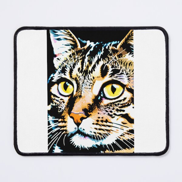 Item preview, Art - Pop Art Cat, Vibrant and Colorful Feline Portrait designed and sold by DoodyPets.