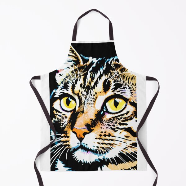 Item preview, Art - Pop Art Cat, Vibrant and Colorful Feline Portrait designed and sold by DoodyPets.