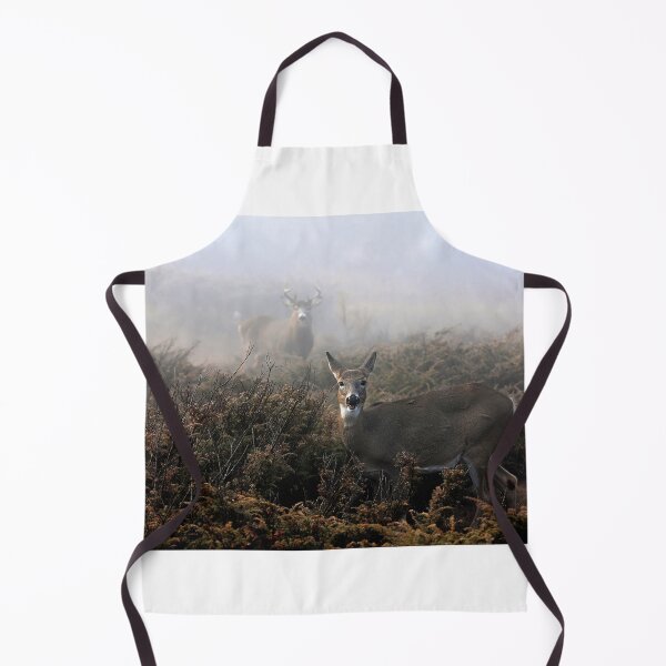 Item preview, The rut is on! - White-tailed deer in fog designed and sold by James Cumming.