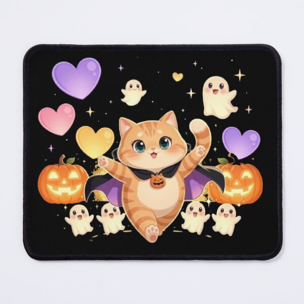 Item preview, Cute Halloween Ghost Cat Design designed and sold by Moody Vibes Studio.