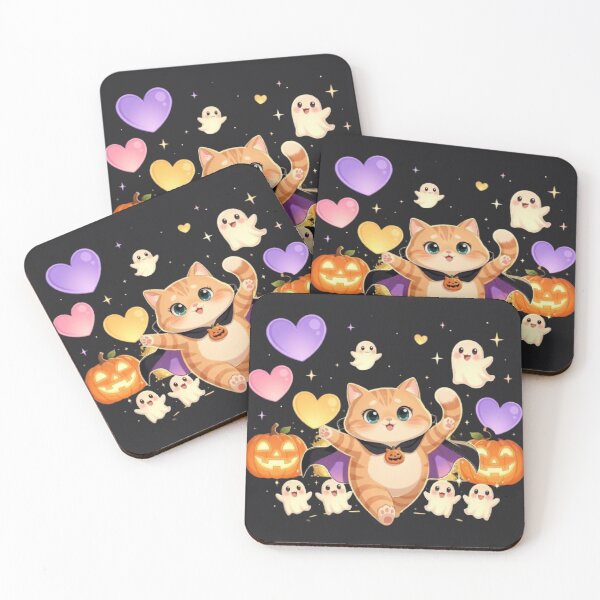 Item preview, Cute Halloween Ghost Cat Design designed and sold by Moody Vibes Studio.