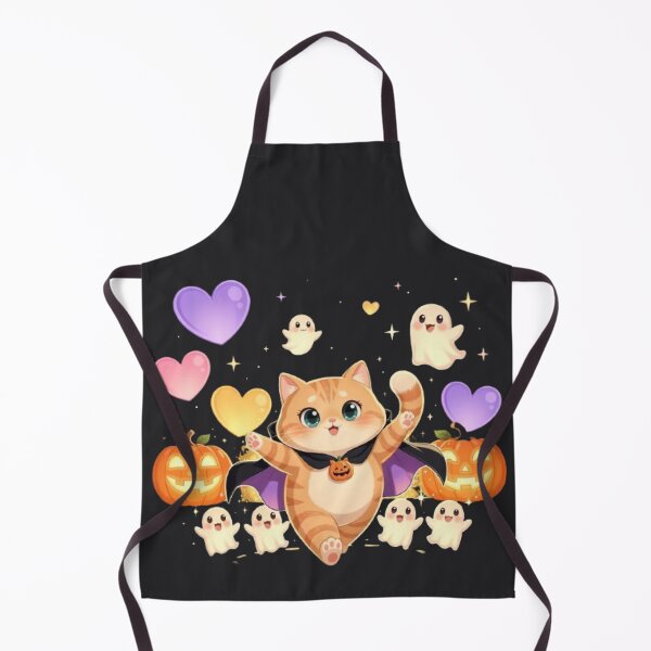 Item preview, Cute Halloween Ghost Cat Design designed and sold by Moody Vibes Studio.