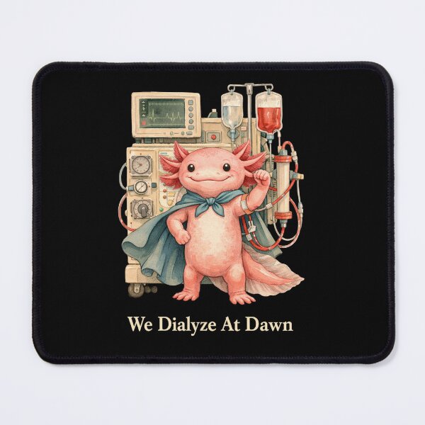 Item preview, We Dialyze At Dawn Funny Dialysis Nurse Axolotl Humor designed and sold by BHMARTS.