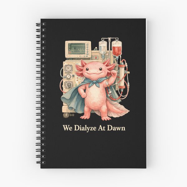 Item preview, We Dialyze At Dawn Funny Dialysis Nurse Axolotl Humor designed and sold by BHMARTS.