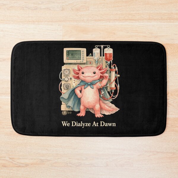 Item preview, We Dialyze At Dawn Funny Dialysis Nurse Axolotl Humor designed and sold by BHMARTS.