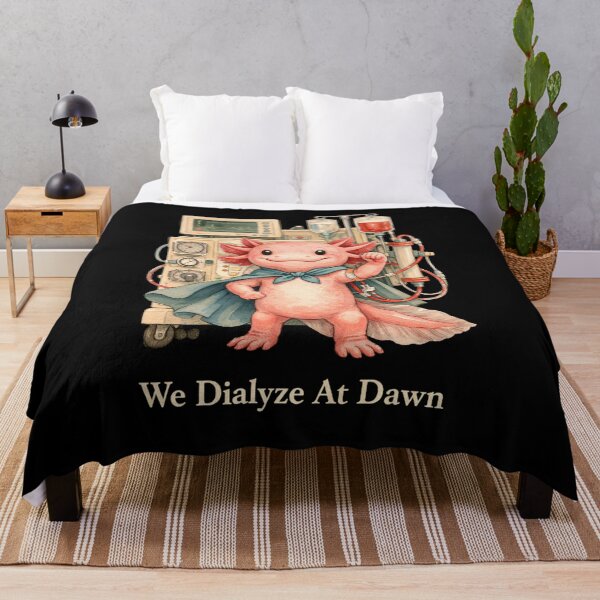 Item preview, We Dialyze At Dawn Funny Dialysis Nurse Axolotl Humor designed and sold by BHMARTS.
