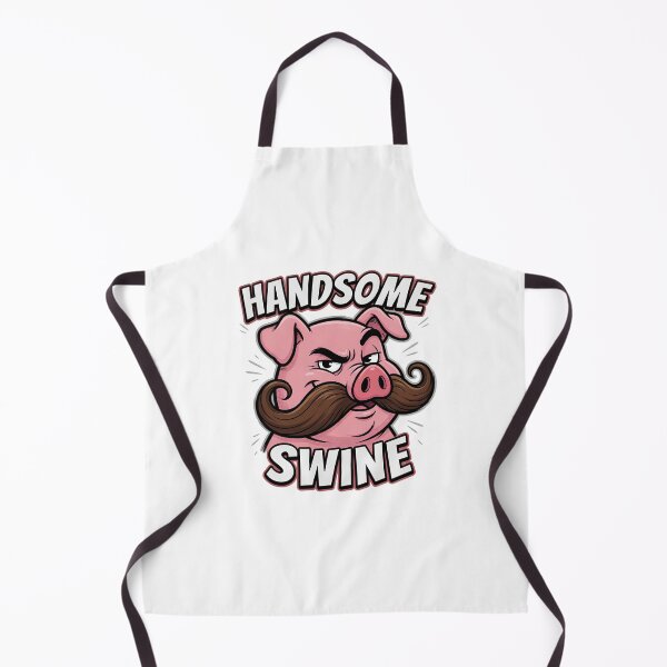 Item preview, Handsome Swine Mustache Pig Funny Cartoon designed and sold by TshirtsOnline-.