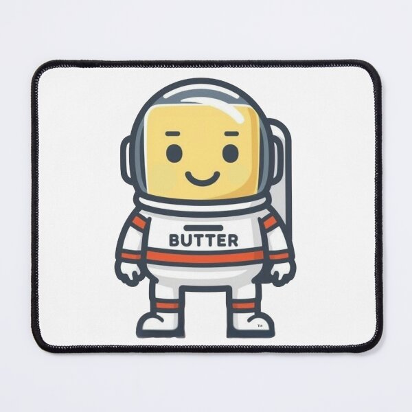 Item preview, Captain Butter | Space — Cute Kawaii Space Food Character designed and sold by monolithstudio.
