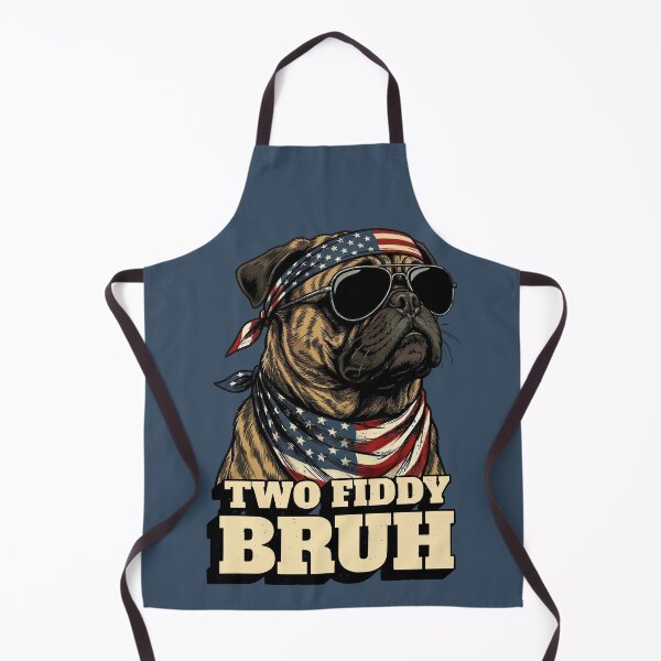 Item preview, Cool Pug American Flag Bandana Two Fiddy Bruh designed and sold by d247.