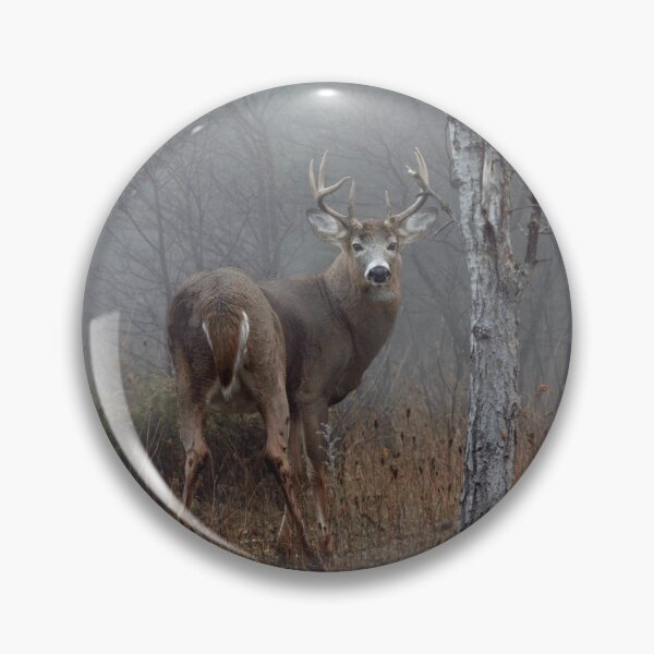 Item preview, White-tailed Buck in Fog  designed and sold by James Cumming.