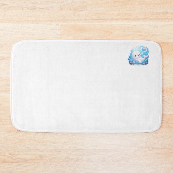 Item preview, Heart Bubble Beluga Sticker – Sweet Ocean Kawaii Aesthetic designed and sold by PawsAndpetalstudio.