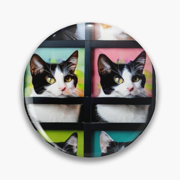 Artikelvorschau, Art - Pop Art Cats, Colorful 1960s Serigraph Composition entworfen und verkauft von DoodyPets.