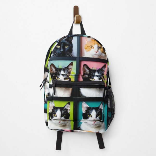 Item preview, Art - Pop Art Cats, Colorful 1960s Serigraph Composition designed and sold by DoodyPets.