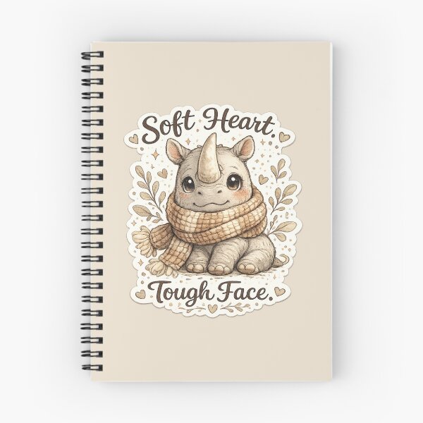 Item preview, Soft Heart Tough Face Rhino Design designed and sold by Safe Haven Pets.