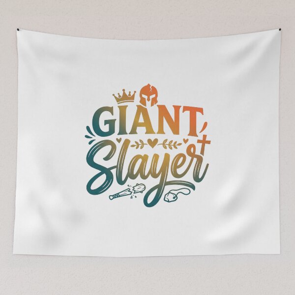 Item preview, GIANT Slayer - Davidic Victory Gradient Graphic designed and sold by Faithloveshop.