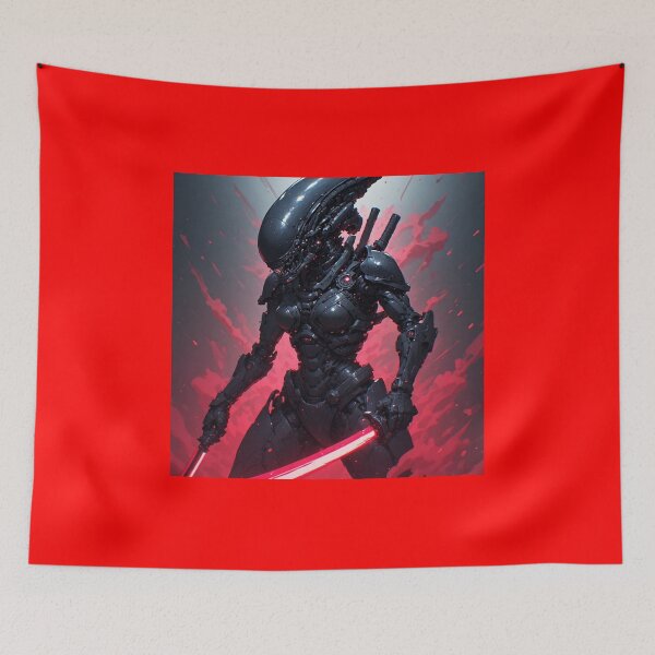 Item preview, Cyberpunk Xenomorph - Alien Antagonist Art designed and sold by Mavila Forge.